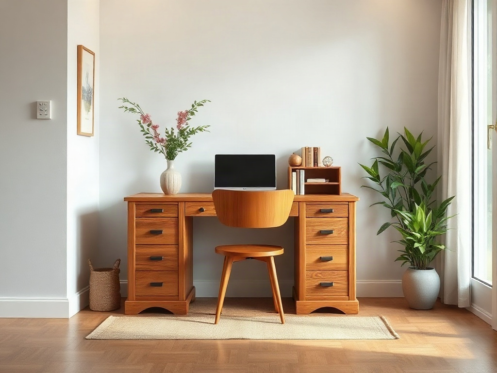 4 cách chọn bàn làm việc theo phong cách - Cách 3: Chọn chất liệu gỗ phù hợp với ngân sách và độ bền mong muốn