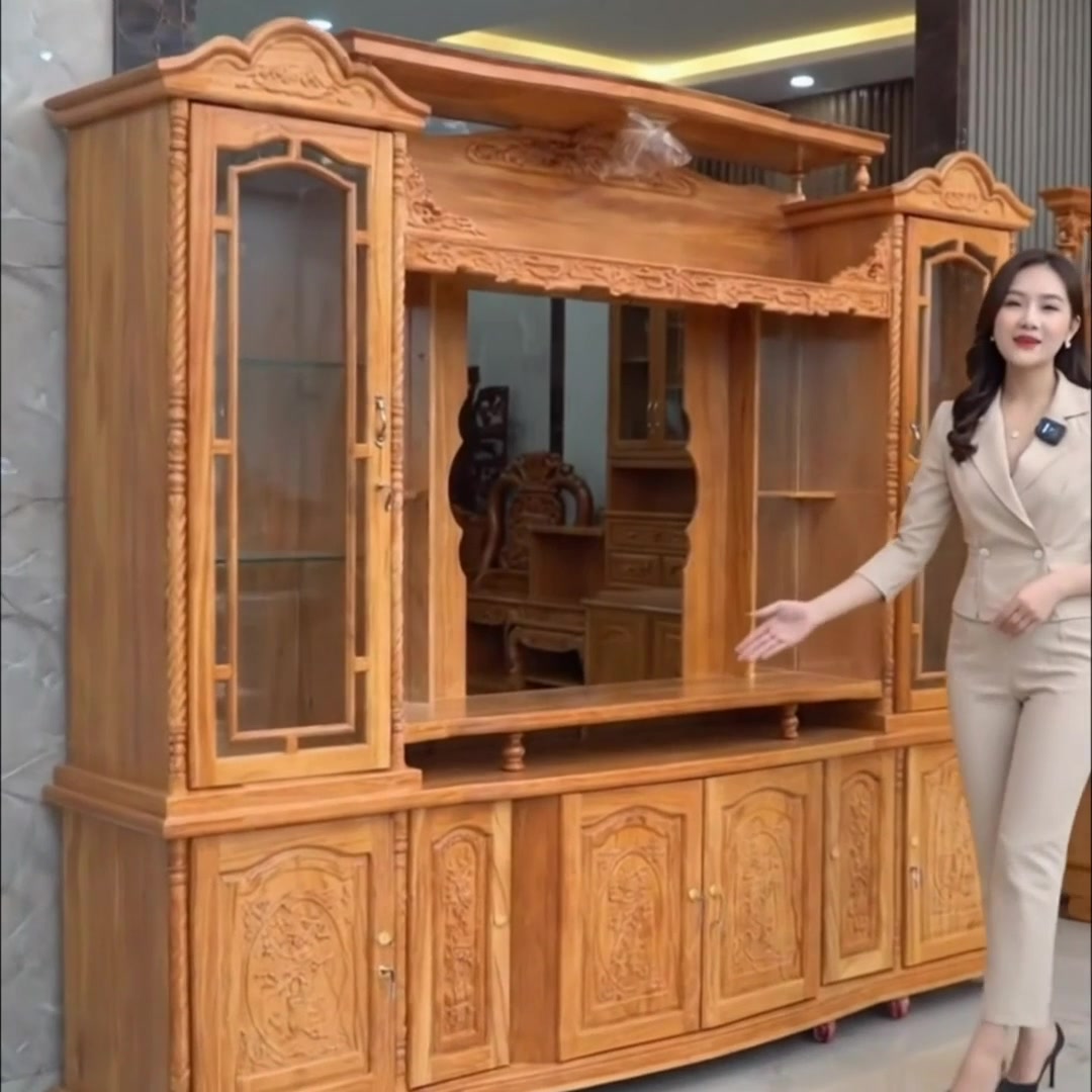Kệ tivi gỗ hiện đại giúp tối ưu không gian phòng khách 2 Kệ tivi gỗ hiện đại giúp tối ưu không gian phòng khách sang trọng.
