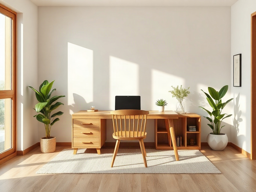 Bàn Làm Việc Trưởng Phòng: 6 Mẫu Đẹp Và Cách Chọn Chuẩn Kỹ Thuật 18 bàn làm việc trưởng phòng thiết kế tối giản nhấn gỗ tự nhiên