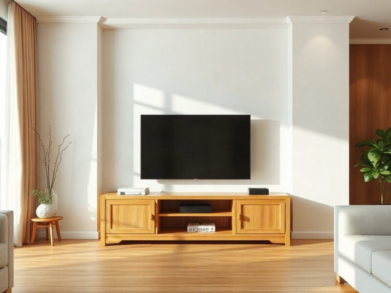 5 Cách Tận Dụng Ánh Sáng Cho Kệ Tivi Giúp Phòng Khách Đẹp Sang 1 Cách tận dụng ánh sáng cho kệ tivi