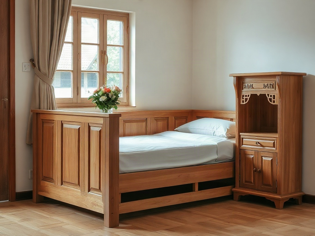 Giường xếp gấp gọn tiết kiệm diện tích phòng nhỏ - Giường xếp có bánh xe di chuyển