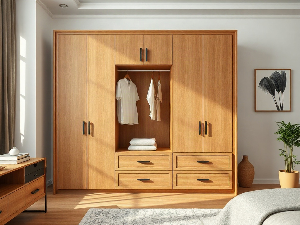Mẫu tủ quần áo 3 buồng hiện đại - So sánh tủ 3 buồng hiện đại và tủ truyền thống