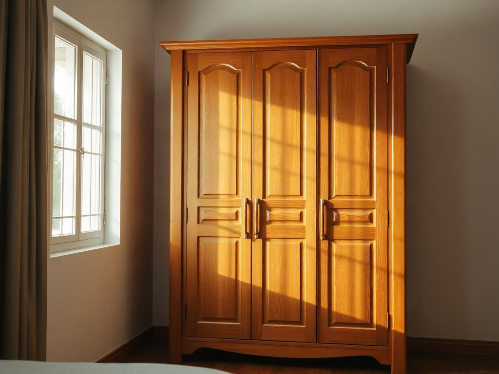 Tủ quần áo gỗ bị ẩm mốc do đặt sát tường - mẹo giúp tủ quần áo luôn thơm mát