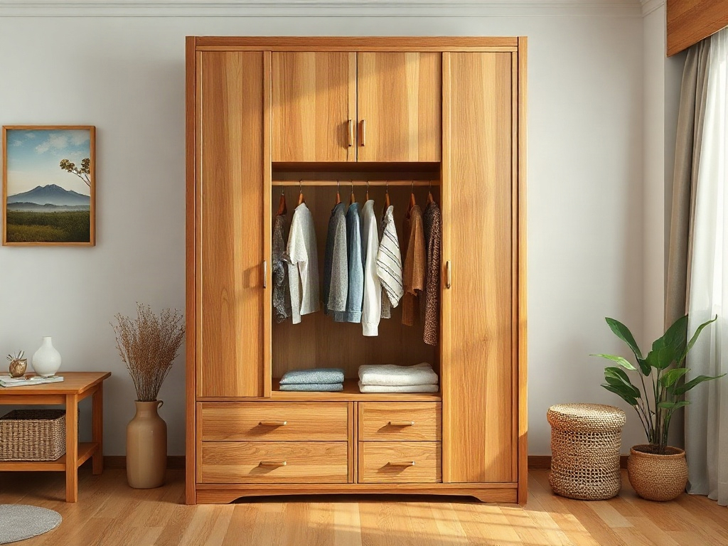 Tủ Quần Áo Gỗ Tự Nhiên Tại Bình Chánh: Kinh Nghiệm Chọn Mua Từ Thợ Mộc 15 Năm 40 Tủ quần áo gỗ tự nhiên tại Bình Chánh - Kinh nghiệm chọn kích thước và bố trí tủ quần áo phù hợp không gian phòng