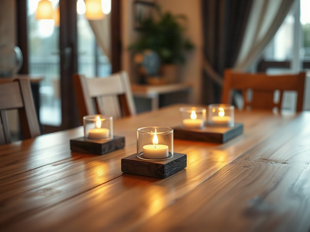 8 Ý Tưởng Đặt Đồ Vật Trên Bàn Ăn Đẹp Và Tiện Dụng Cho Mọi Nhà 23 Nến trang trí tạo không gian bàn ăn ấm cúng buổi tối - ý tưởng đặt đồ vật trên bàn ăn